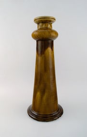 Nils Kähler for Kähler, Denmark. Colossal candle holder in glazed ceramics. Beautiful