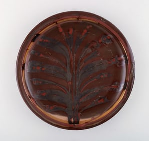 Robin Hopper, English / Canadian ceramist. Ceramic dish in luster glaze.