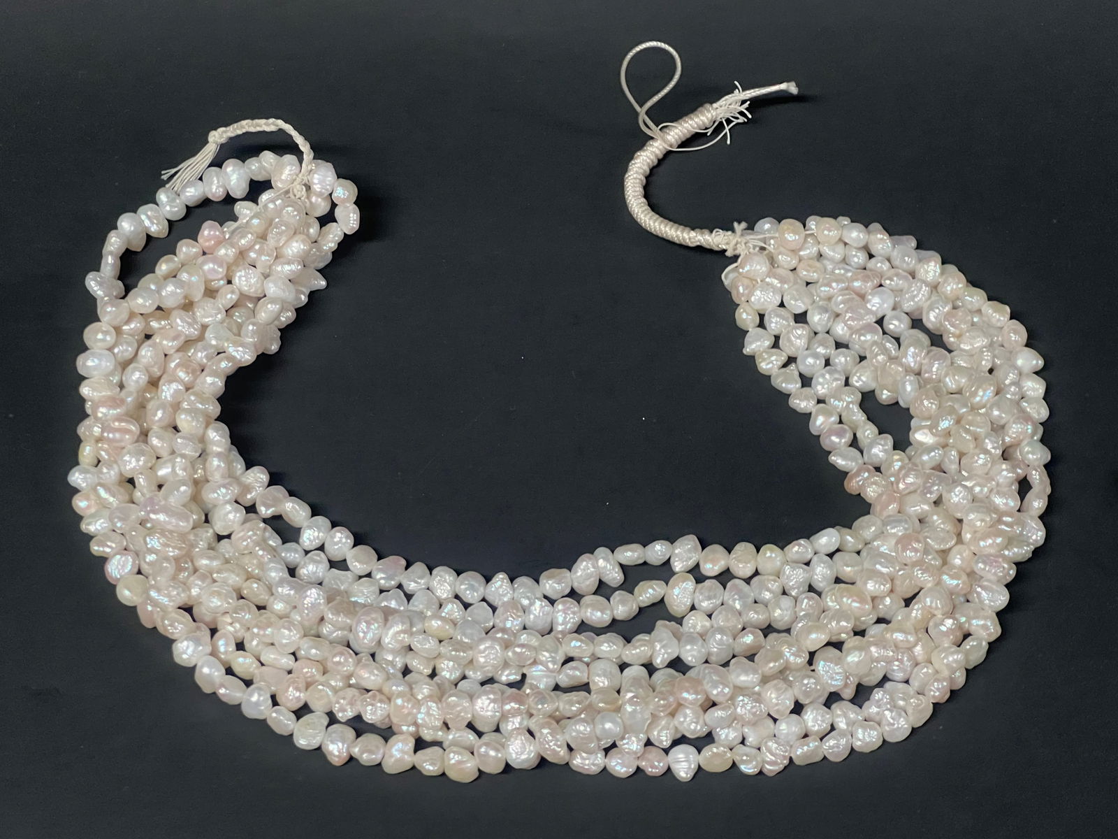Southeast Asian Freshwater Cultured Rice Shape Pearl 10 Strings: Southeast Asian Freshwater Cultured Rice Shape Pearl 10 Strings Reserve: $40.00 Shipping: Domestic: Flat-rate of $15.00 to anywhere within the contiguous U.S. International: Foreign shipping rates are