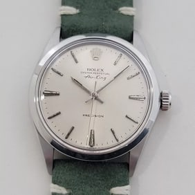Mens Rolex Oyster Precision Ref 5500 Air King 34m Automatic 1960s Vintage RA476B