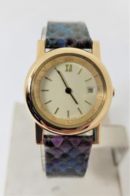Solid 18k Yellow Gold BULGARI Ladies Quartz Watch AT26 GL* EXLNT