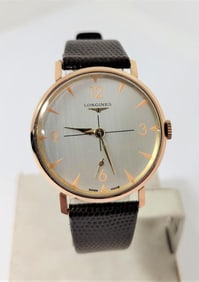 Vintage Solid 18k Rose LONGINES Winding Watch c.1966 Cal 30L* EXLNT* SERVICED