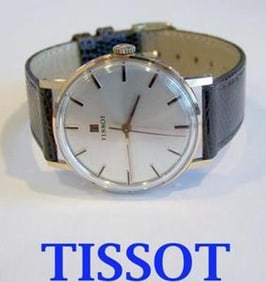 Solid 14k Rose TISSOT Winding Watch c.1970* MINT Condition* SERVICED
