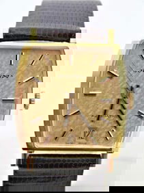 Solid 18K Gold Unisex JUVENIA MACHO 25J AUTOMATIC Watch Ref 11681* EXLNT