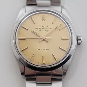 Mens Rolex Oyster Precision 5500 Air King 34m Automatic 1970s All Original RA493