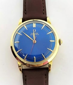 Solid 18k OMEGA Mens AUTOMATIC Watch* Cal 28.10.RA.SC.PC c.1950s* EXLNT SERVICED