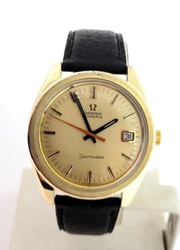 Vintage 14k Gold Cap OMEGA SEAMASTER Automatic Watch Cal 565* 166.022* SERCICED