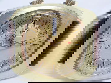 Swiss LUCIEN PICCARD Automatic ALARM Mens DAY DATE Watch* EXLNT* SERVICED* RARE