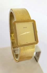 Unisex PIAGET PROTOCOLE Solid 18k Yellow Gold Winding Watch Ref 9154 B12* EXLNT