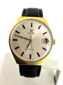 Vintage 18k GP OMEGA DeVILLE Automatic Watch c.1970s Cal 1002* SERVICED* Good