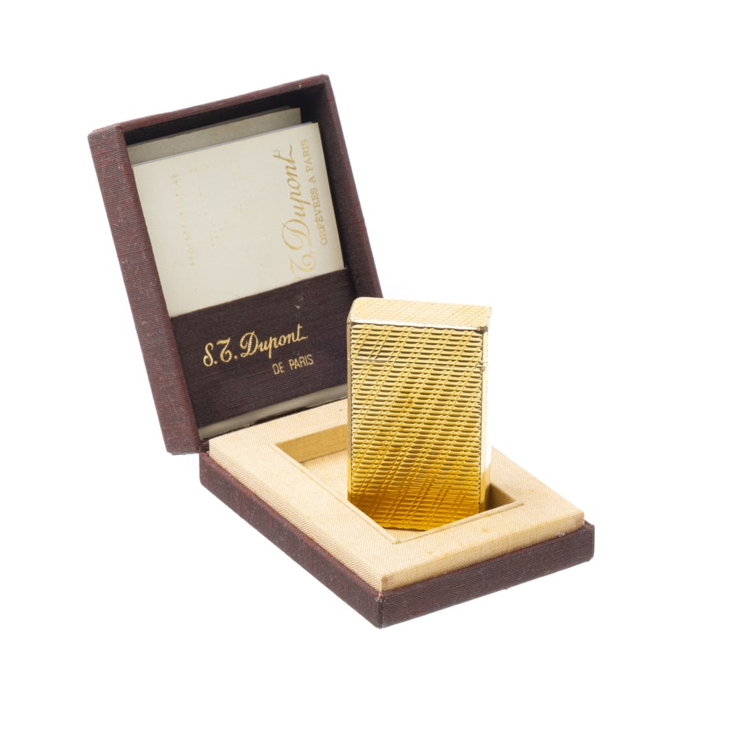 ST DUPONT LIGHTER - GOLD PLATED (1 of 1)