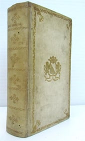 1778 AESOP FABLES UTRECHT ARMORIAL VELLUM antique PHAEDRUS Fabularum Aesopiarum