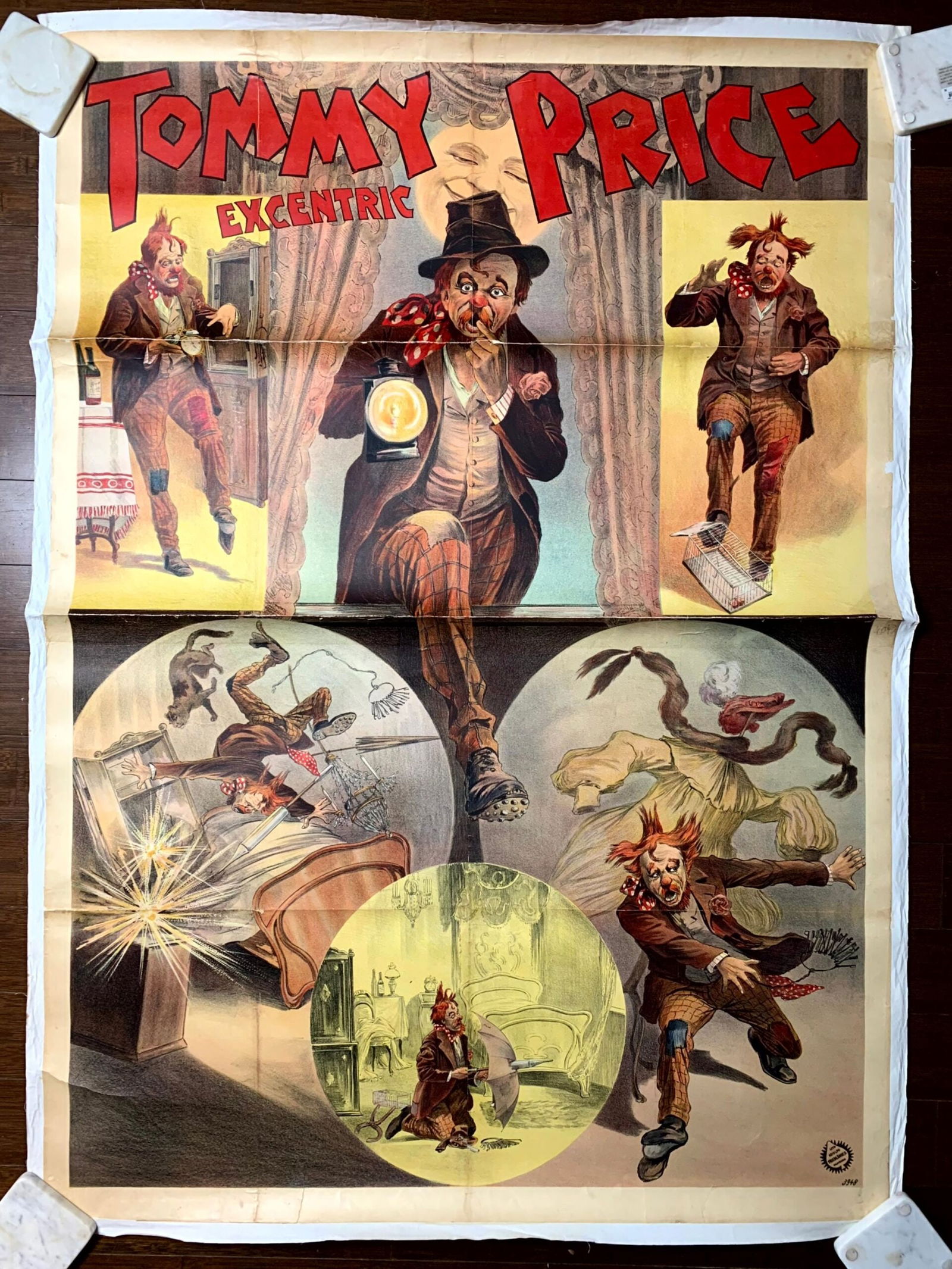 Tommy Price Excentric (1900) 37.5"x53" German Theater Poster - Chartix (1 of 4)