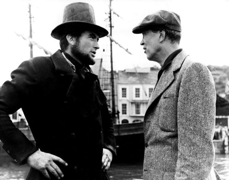 Gregory Peck 'On The Set Of Moby Dick' Oversize Silver Gelatin Print Unframed: Description Gregory Peck 'On The Set of Moby Dick' Oversize Silver Gelatin Print Unframed Gregory Peck and director John Huston on set of MOBY DICK, 1956 / Everett Collection. unframed silver gelatin
