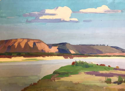 Gouache painting Natural beauty Chernikov Vladimir Mikhailovich: 933 *** ABOUT THIS PAINTING *** * TITLE: "Natural beauty" * ARTISTS: Chernikov Vladimir Mikhailovich * SIZE: 42x58 cm/'16.53x22.83 inches' * MEDIUM: gouache, paper * HAND PAINTED: Original painting fr