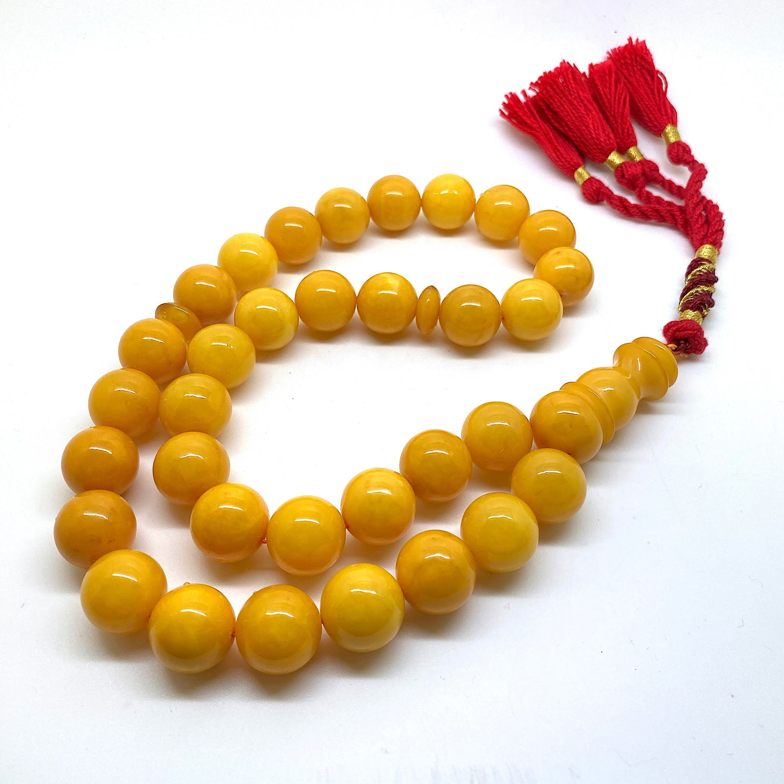 Unique and Amazing Amber Tesbih made from Round Amber beads (1 of 7)