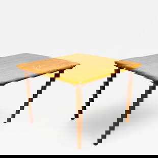 Knoll American Mid-Century Modern Square Card, Game / Breakfast Table, American: American Mid-Century Modern Square Card, Game / Breakfast Table by Knoll Bearing the Knoll International label this Maple card, game or dining table is in its original condition. Other American design