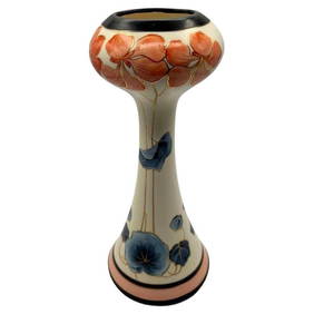 German Art Nouveau Gold Leaf Ceramic Bud Vase by Royal Dux (1 of 18)