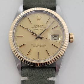 Mens Rolex Oyster Ref 16013 Datejust 36mm 18k SS Date Automatic 1980s RA490 (1 of 12)