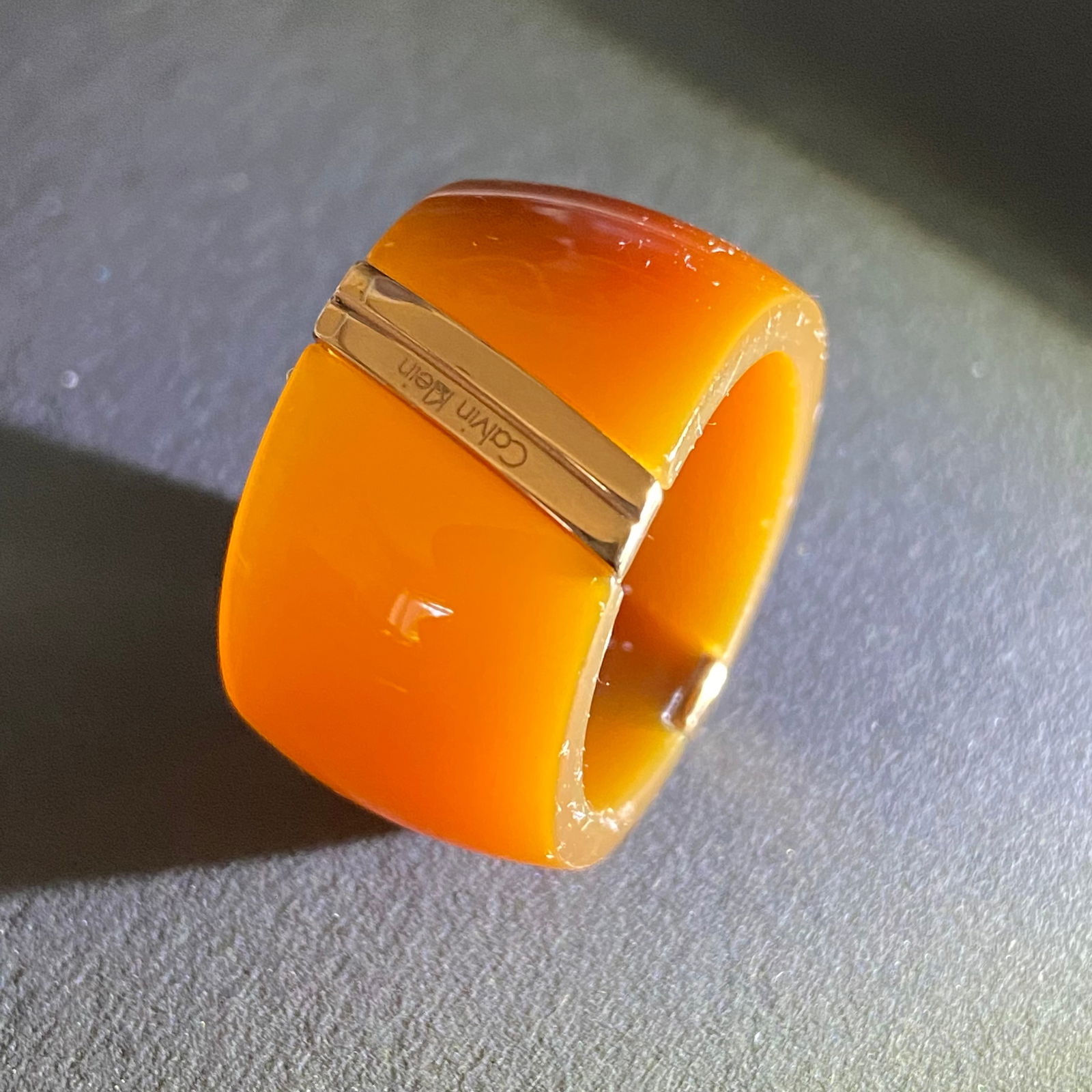 Authentic Calvin Klein CK Bakelite Ring (1 of 6)