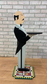 Vintage Art Deco Free Standing Butler with Serving Tray (1 of 7)