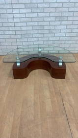 Contemporary Modern Glass Top Coffee Table (1 of 9)