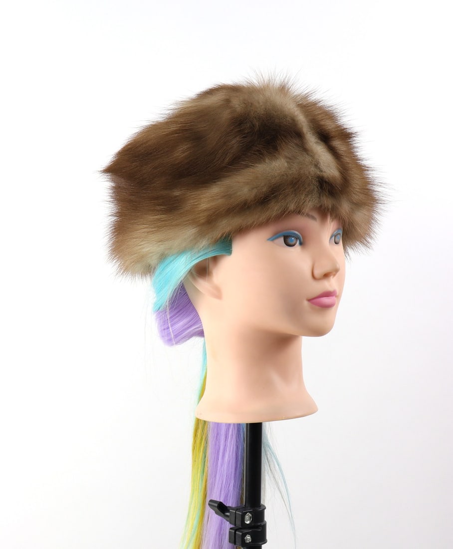 BROWN MINK FUR HAT (1 of 5)