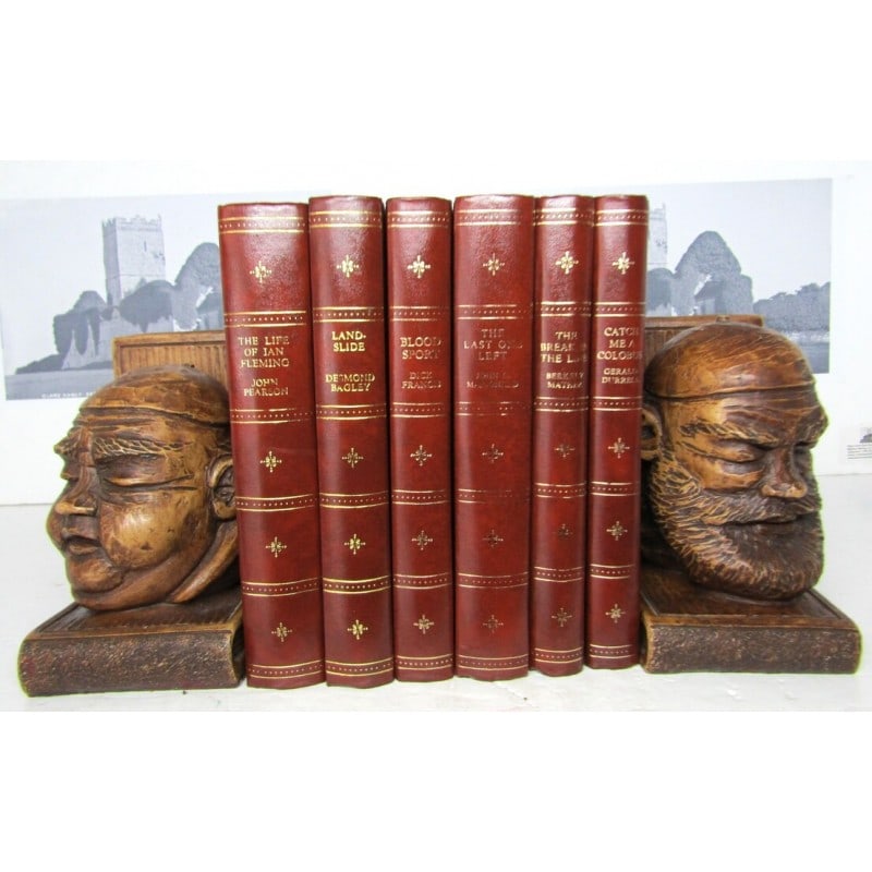 The Companion Book Club Selection - 6 volumes: First editions thus. Full-leather with gilt borders. Gilt titles, gilt bands and gilt panel vignettes to spine. Colour page-blocks. Textured colour endpapers. BOOK I: John Pearson. 1966. 'The Life of