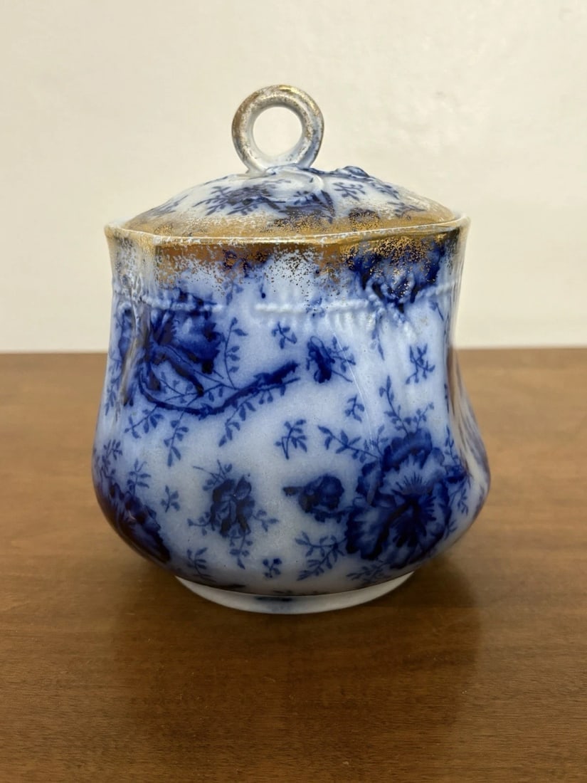 Warwick Flow Blue Bisguit Jar (1 of 6)