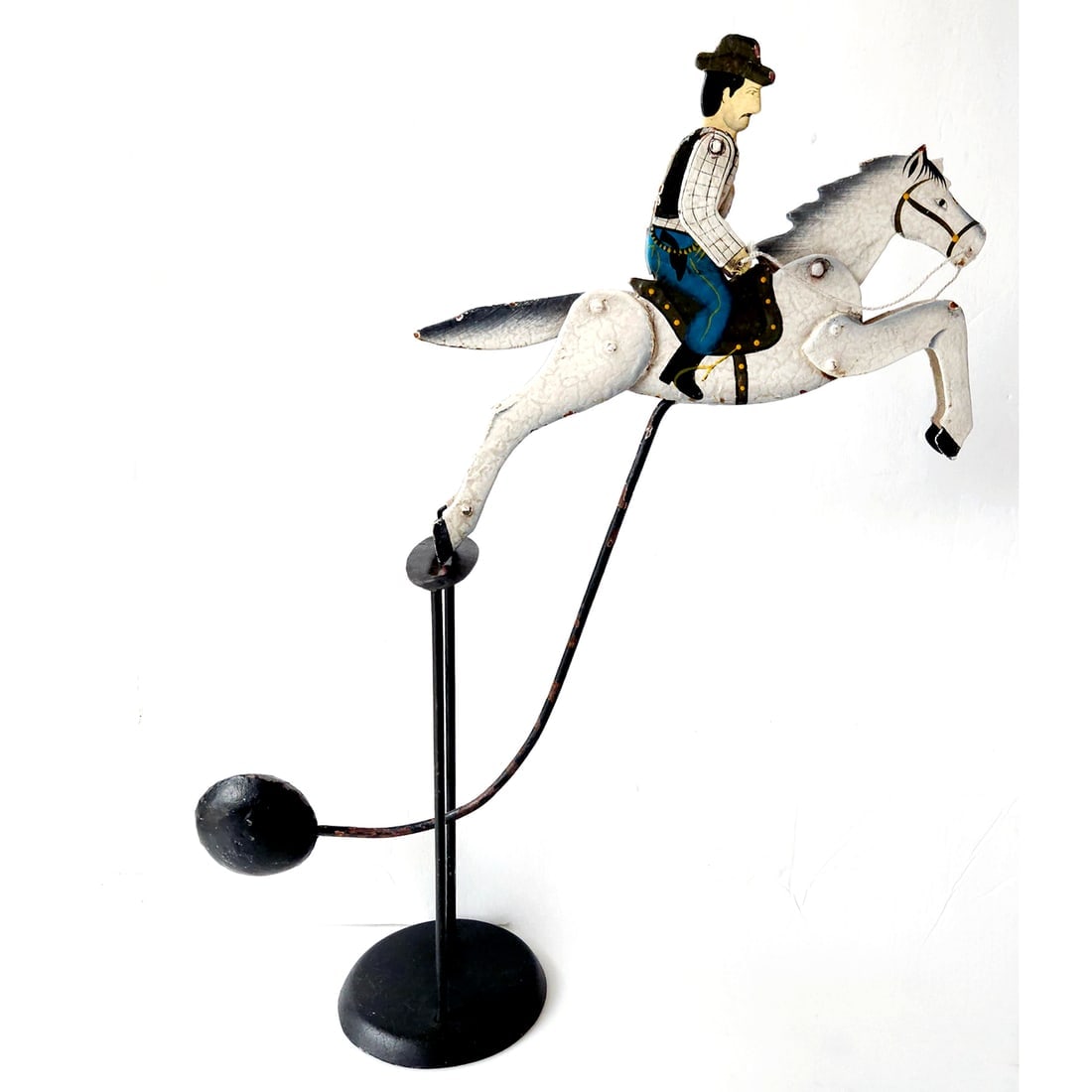 Metal Bucking Horse & Cowboy Pendulum Balance Toy (1 of 7)
