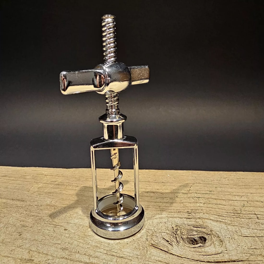 Metal Wingnut Corkscrew: Nice quality reproduction corkscrew. Made to look just like an original antique but is new. Great for use or display! Reserve: $10.00 Shipping: Domestic: Flat-rate of $8.00 to anywhere within the cont