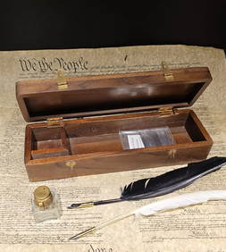 Wood Writing Set Desk Box (1 of 6)