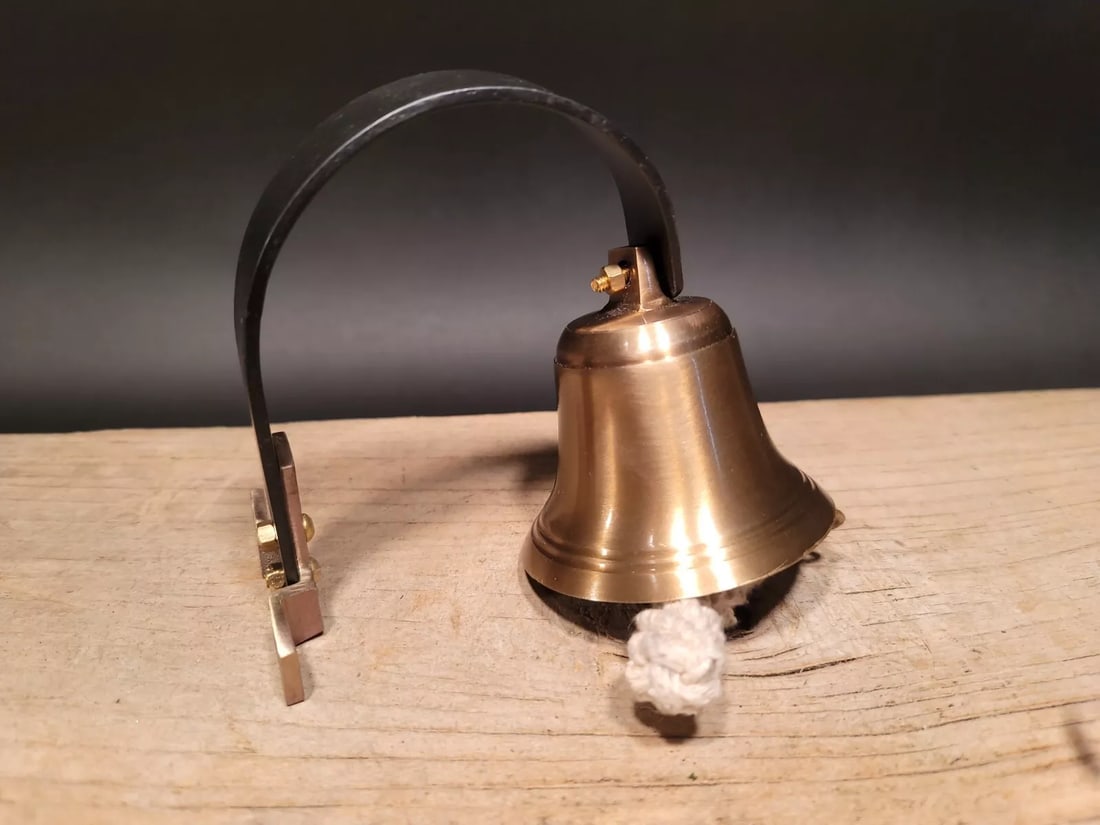 Brass Wall Mount Dog Doorbell Bar Bell (1 of 13)