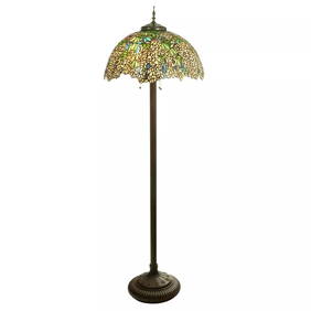 65"H Laburnum Stained Glass Floor Lamp (1 of 13)
