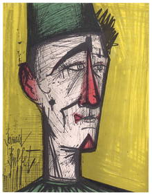 Bernard Buffet original lithograph "Le Clown Jojo" (1 of 1)