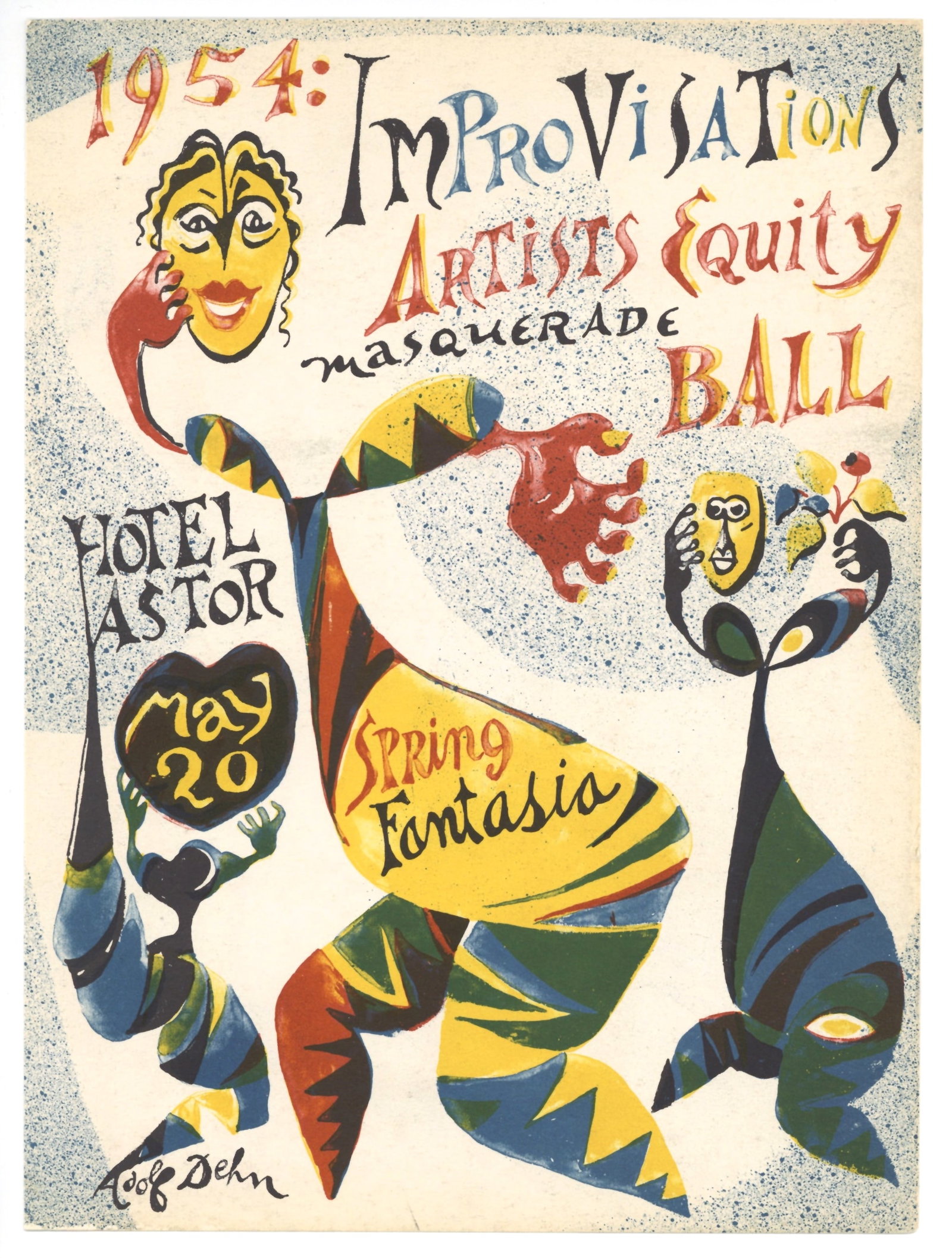 Adolf Dehn original lithograph, 1954 (1 of 1)