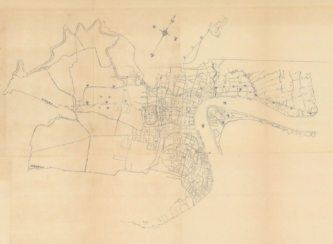 Chinese language city plan of Shanghai, after Charles Mayne/Waterlow 1904 map (1 of 1)