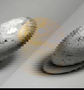 6.7 cm Polished Ocean Jasper sphere: Title: 6.7 cm Polished Ocean Jasper sphere Origin: Madagascar Size: 6.7 cm diameter Description: Species: Jasper (Ocean Jasper) Locality: Madagascar Diameter: 6.7 cm Weight: 0.42 kg Fine polished ocea