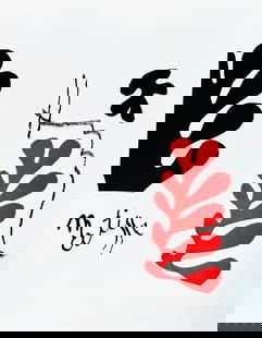 Henri Matisse lithograph Cahier 5 Decor A Meme la Pierre 1982: Title: Decor Artist: Henri Matisse Country: France Medium: Original Lithograph Marks: Signed in plate, Not numbered Paper Size: Velin d?Arches 12 x 9.50 inches Printed: 1982 by Atelier Bordas, France<