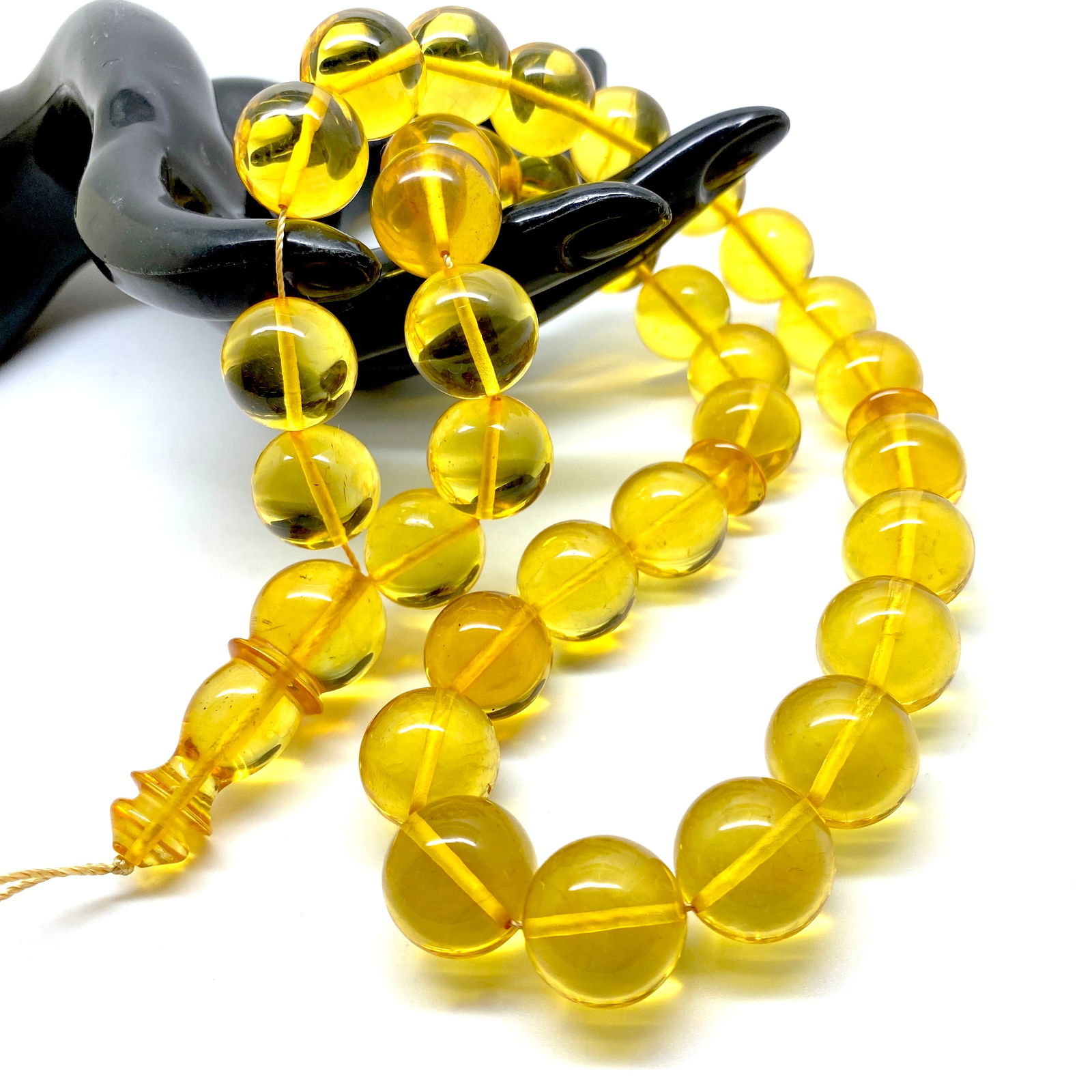 Astonishing Unique Antique Amber Tesbih made from Round Amber beads (1 of 9)