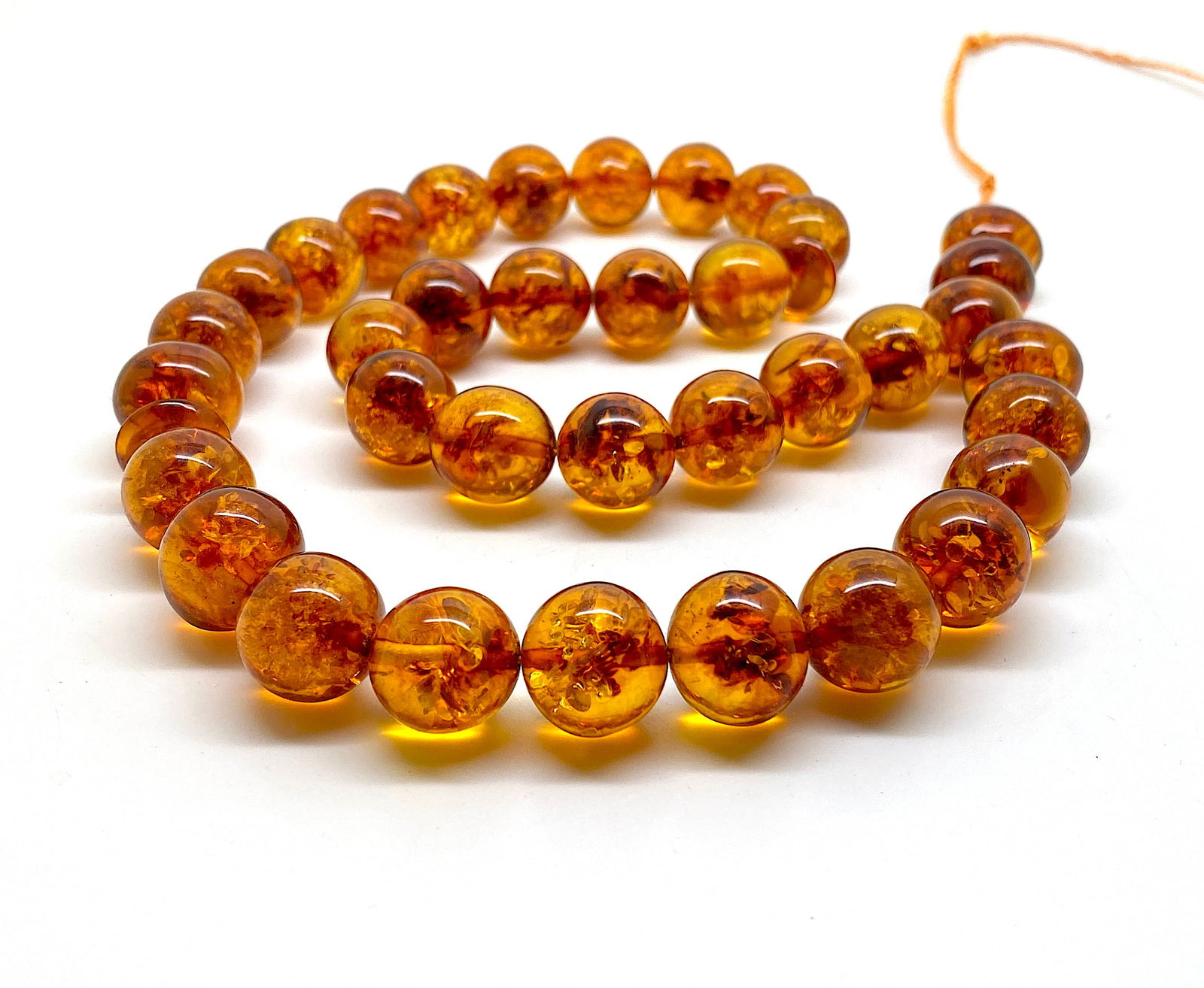 Remarkable Unique Antique Amber Tesbih made from Round Amber beads (1 of 7)