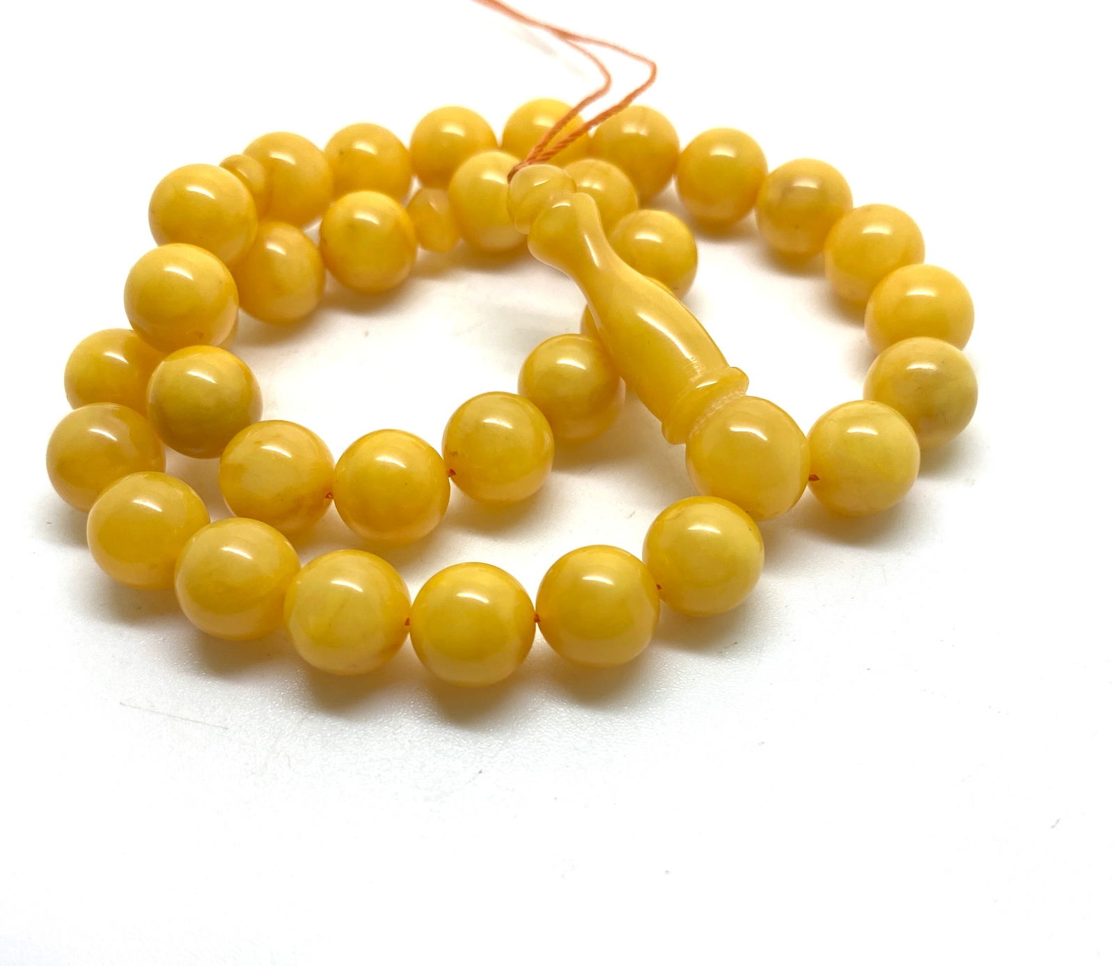 Phenomenal Unique Antique Amber Tesbih made from Round Amber beads (1 of 7)