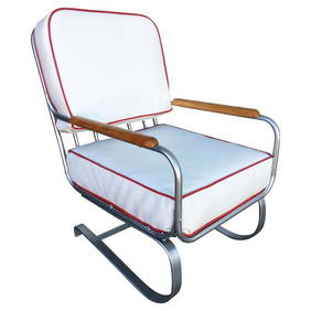 Chrome Art Deco Springer Rocking Chair (1 of 19)