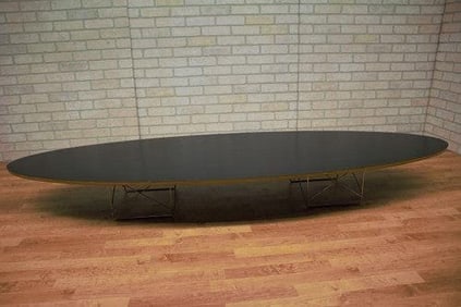 Mid Century Modern Eames for Herman Miller Surfboard Coffee Table