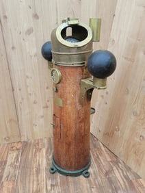 Antique Davies & Co Shopfitters Patt. 196 Yacht Binnacle and Compass