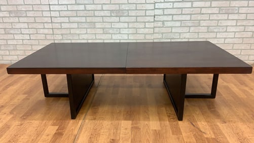 Mid Century Modern John Keal Style Walnut Expanding Coffee Table