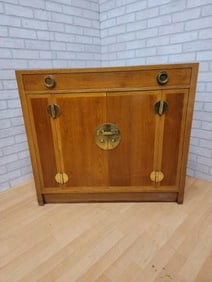 Mid Century Modern Edward Wormley for Dunbar Chinoiserie Chest Sideboard Cabinet