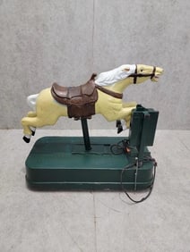 Vintage Coin Operated Carousel Horse Ride