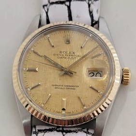 Mens Rolex Oyster Datejust Ref 16013 36mm 18k SS Automatic 1970s Swiss RA393 (1 of 12)