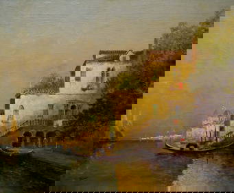 Oil painting City landscape Francois (1 of 8)